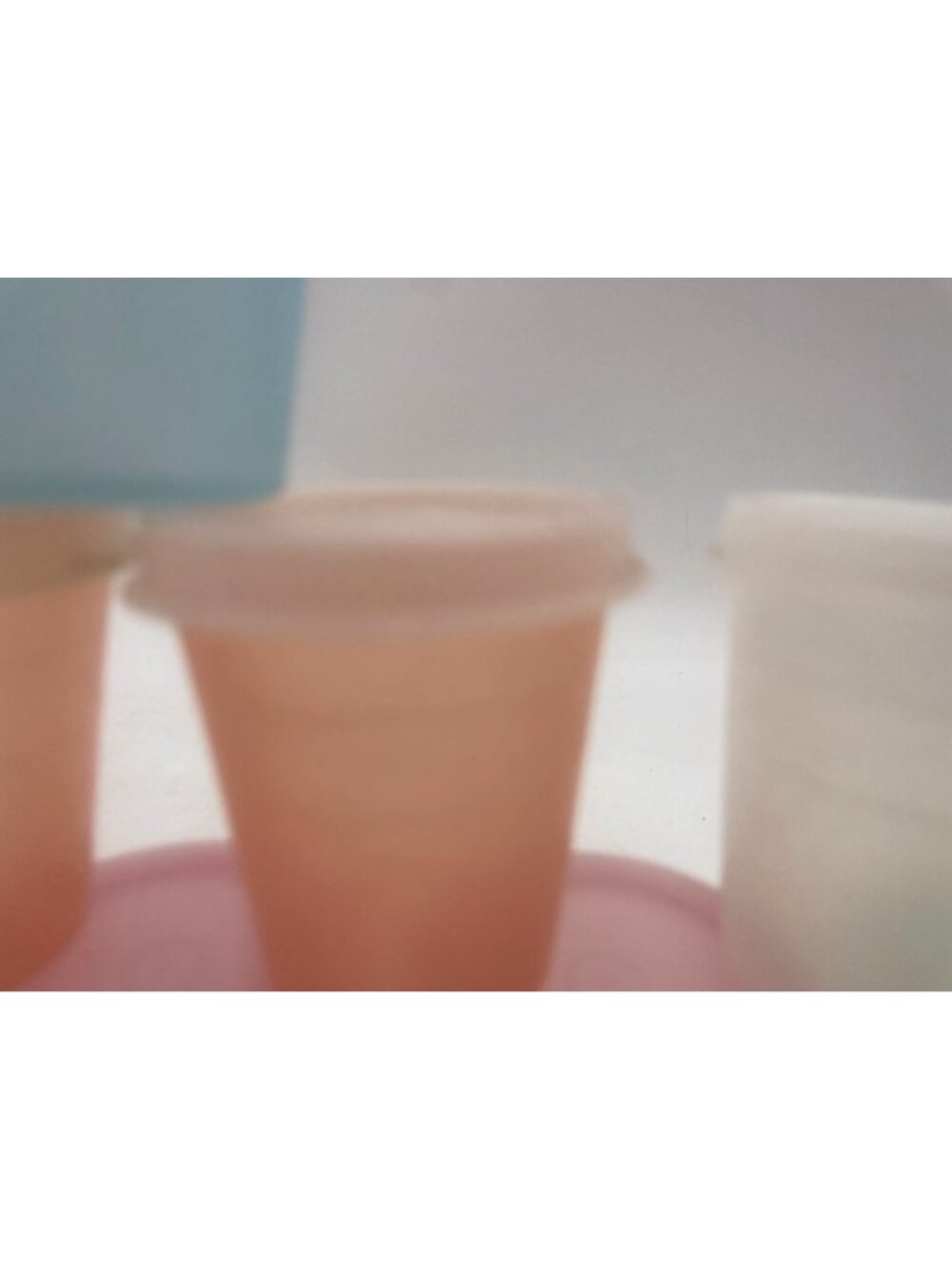 Set Of 10 Multicolor Mini Tupperware Containers Lids Reusable & Stackable - Picture 6 of 6